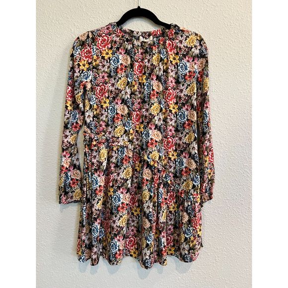 Zara Other - Zara Girls Floral Dress Ruffle Tie Long Sleeve Size 13/14 a183